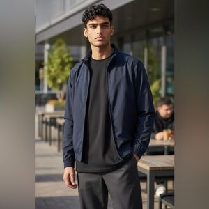 NWT STYLUS Navy moonless night lightweight rain men’s Jacket size medium